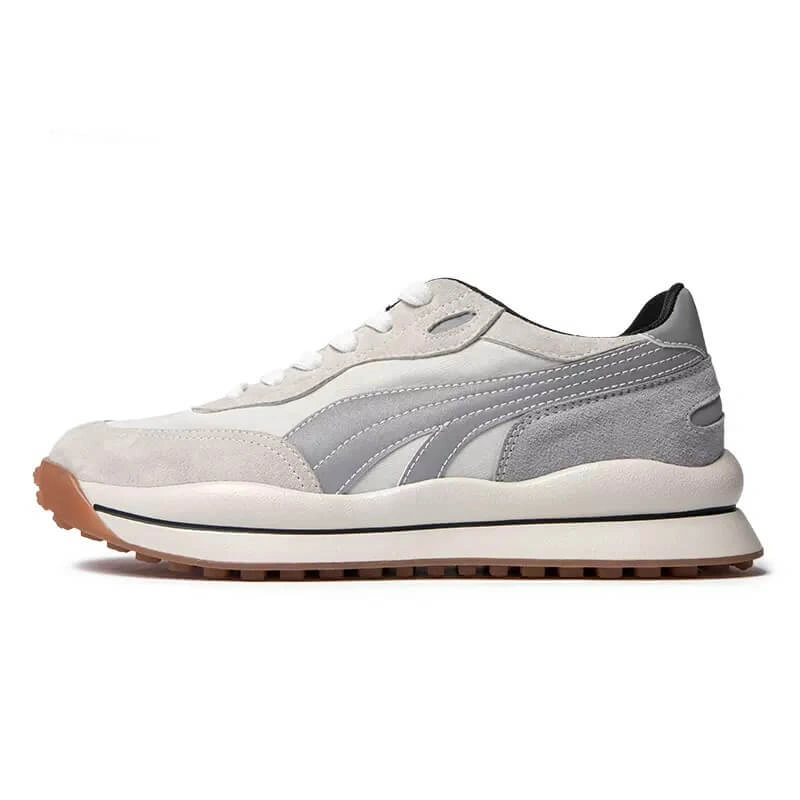 White Retro Runners: Forrest's Faves! Iconic Style, Arctic Chill, Cross-Training Ready - Get Yours Now!